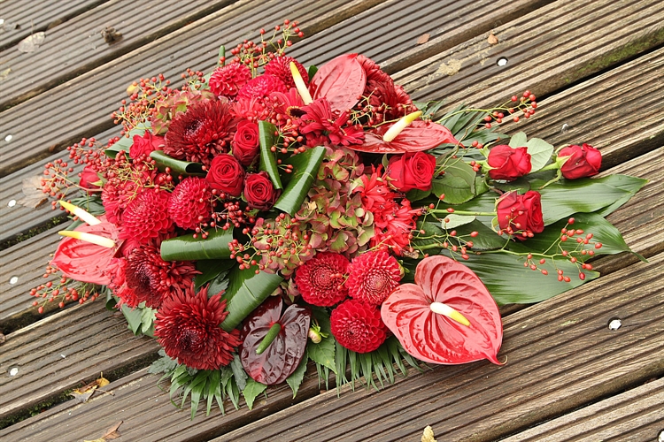Rouwarrangement Rood